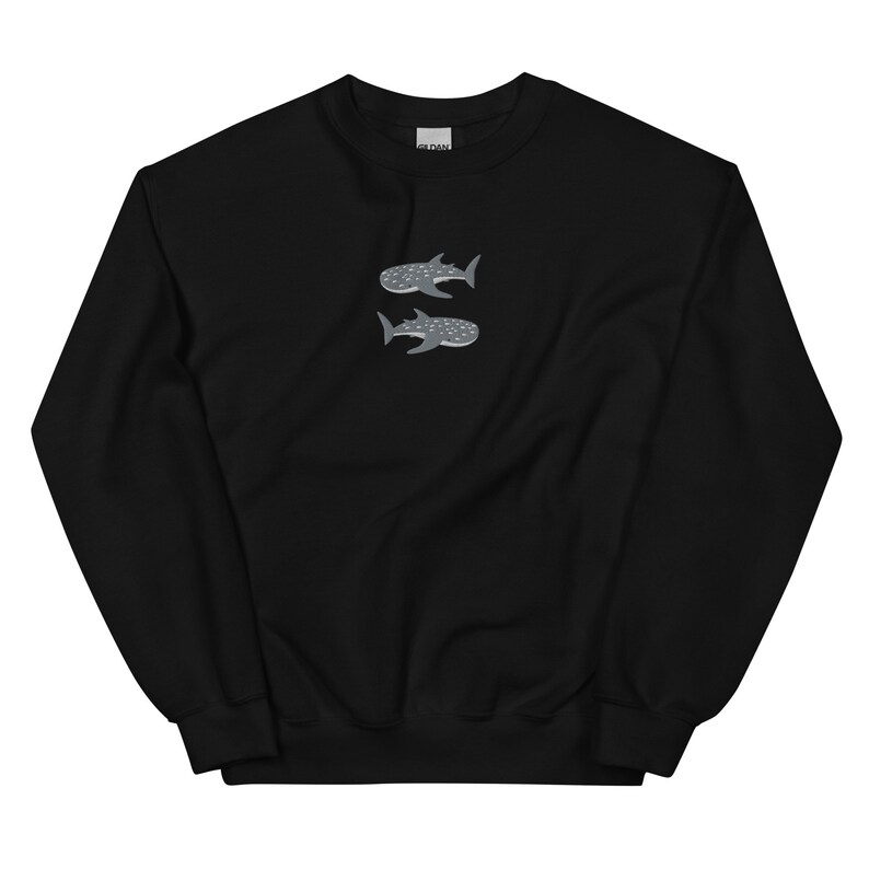 Embroidered Whale Shark Sweatshirt, Whale Shark Shirt, Shark Gifts, Marine Sweatshirt, Shark Sweatshirt, Shark Shirt, Ocean Sweatshirt