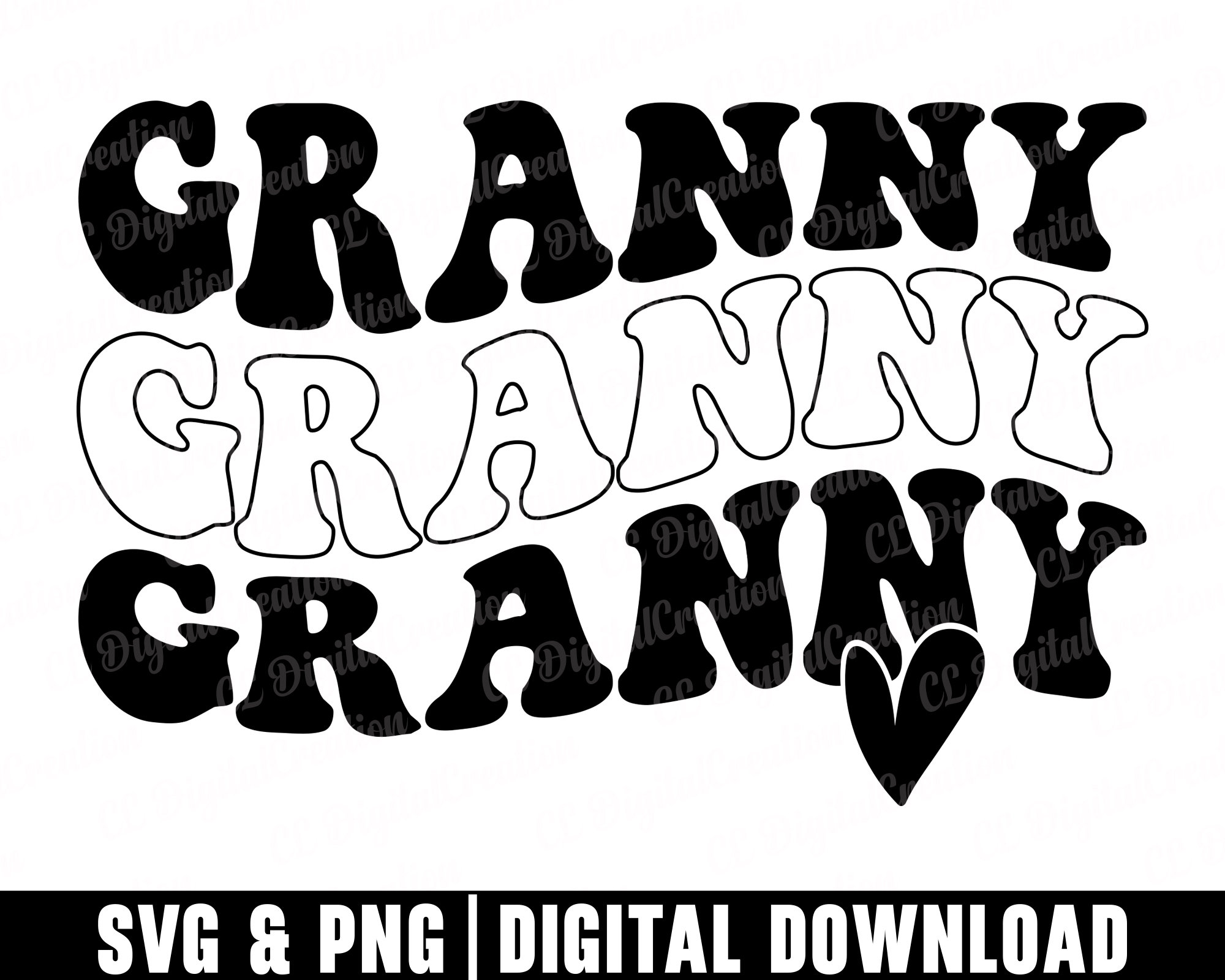 Granny Svg, Digital Downloads, Stacked Svg, Grandma Svg, Family Svg ...