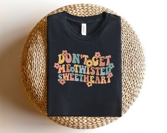 Don't Get Me Twisted Svg, Retro Font Svg, Digital Downloads, Bad Ass Bitch Svg, Disrespect Svg, Wavy Flower Text Svg, Cricut, Svg Cut Files