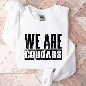 We Are Cougars Mascot Svg, Digital Cut File, Cougars Mascot Png, Mascot Sublimation, Pride Mascot, School Pride Svg, Team Mascot, Cricut