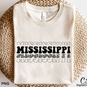 Mississippi Svg, Printable, Leopard Print Svg, Mississippi Shirt, Retro Font Svg, Mississippi US State Svg, Digital Download, Cricut Files