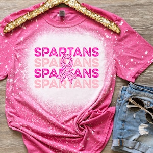 Spartans Cancer Svg, Printable, Spartans Stacked, Breast Cancer Svg, Leopard Ribbon Png, Cancer Awareness Svg, Silhouette, Svg Cut File