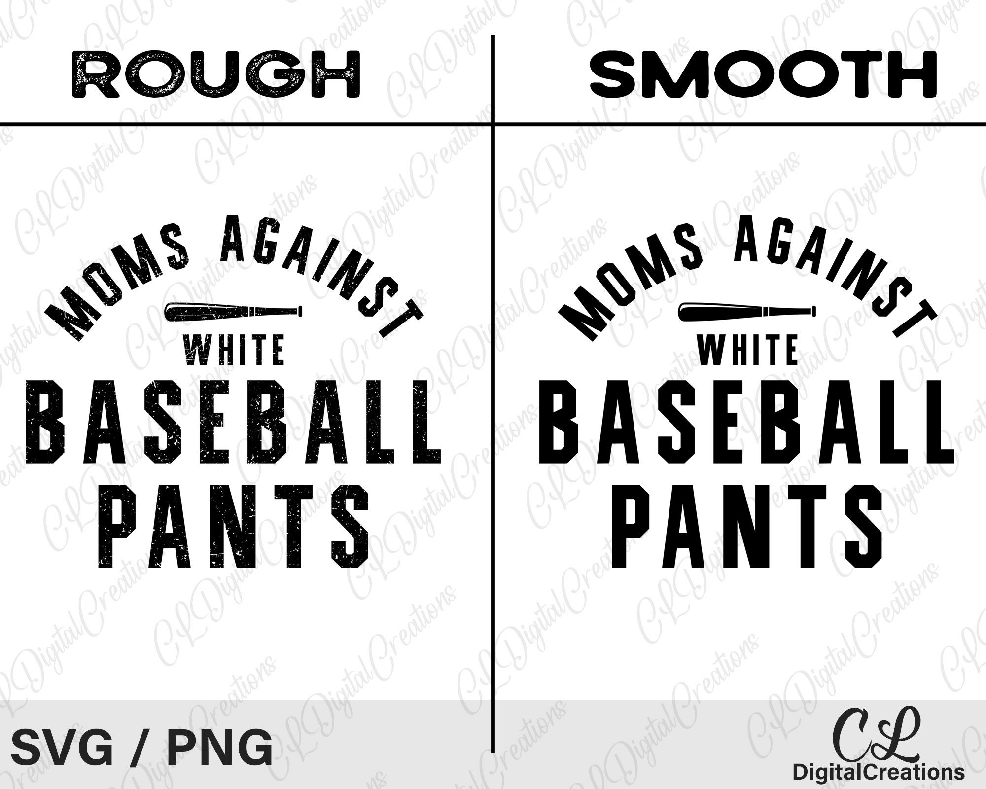 Moms Against White Baseball Pants Svg Baseball Svg Digital Etsy