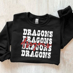 Dragons Stacked Svg, Printable, Team Spirit, Sublimation Design, Go Dragons Png, Dragons Pride Svg, Digital Download, Silhouette & Cricut