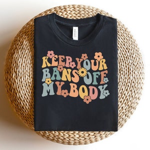 Keep Your Bans Off My Body Svg, Retro Font Svg, Téléchargement numérique, Roe V Wade Svg, Political Svg, Wavy Flower Text Svg, Cricut, Svg Fichiers coupés