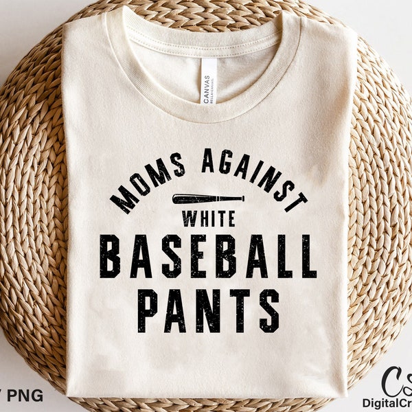 Moms Against White Baseball Hose, Baseball Hose, digitaler Download, beunruhigt, lustige Baseball Hose, Baseball Mom SVG, geschnittene Datei