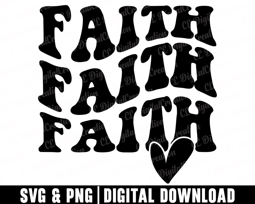 Faith Svg, Stacked Svg, Digital Download, Blessed Svg, Inspirational ...