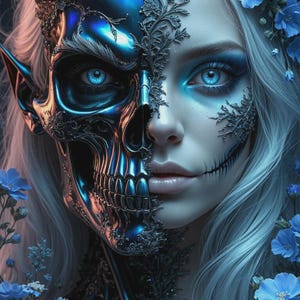 Silver-Bloomed Muse of Thresholds Spirit Companion, Beauty, Transformation, Astral Guidance, Symbol Weaver, Spiritual Growth, Summon Spirit