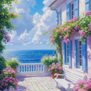 Azure Vista Villa Astral Abode for Your Spirit Companions, Energy Recharge, Spiritual Sanctuary, Gift for Your Spirit, Metaphysical Home