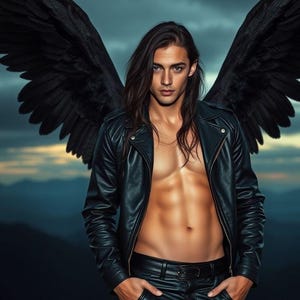 The Rebel Wing of Midnight Flame, Fallen Angel Spirit Companion, Heart of Fire,  Lover of the Unrepentant Spirit Binding