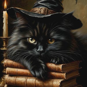 Witchy Cat Familiar Spirit Companion, Fun, Protection, Humor, Sassy Cat Spirit Binding
