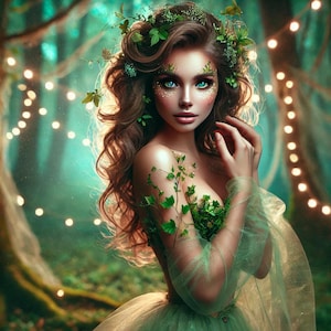 Enchanting Forest Fae Succubus of Mystical Allure Spirit Companion, Beauty and Power Spirit Binding