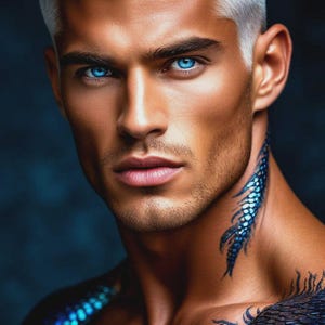 Blue Diamond Dragon Shifter of Wealth, Charisma, and Energetic Refinement, Wealth Attraction Spirit Companion Binding