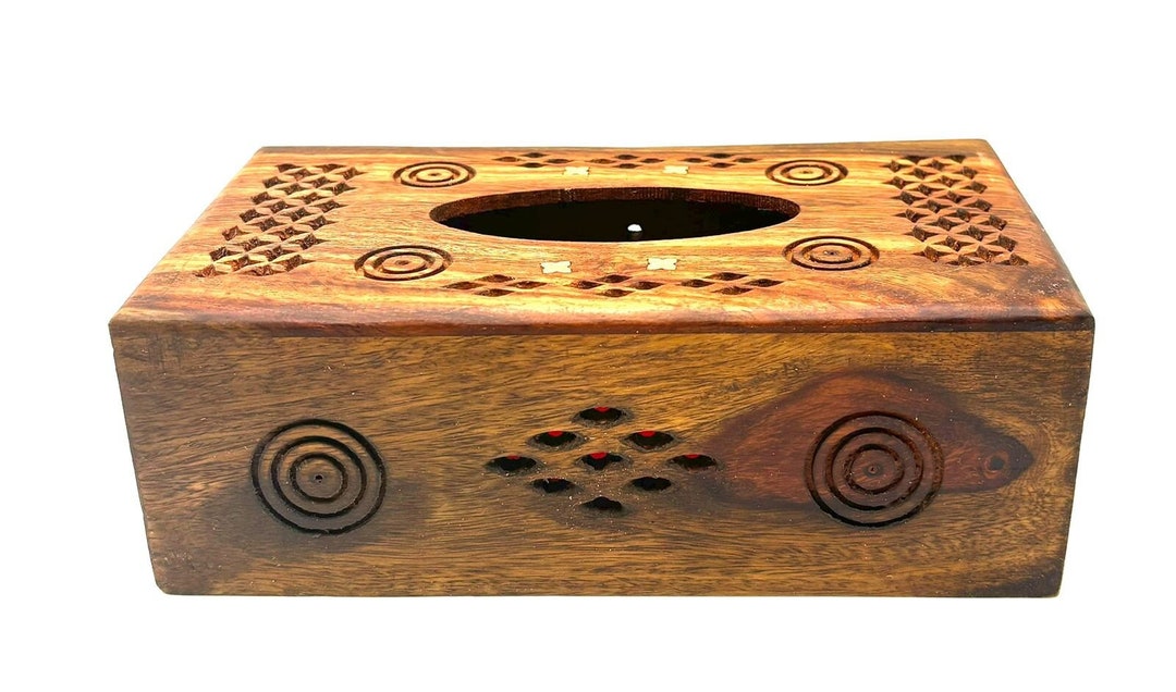 Handmade Wooden Tissue Box Small - Etsy