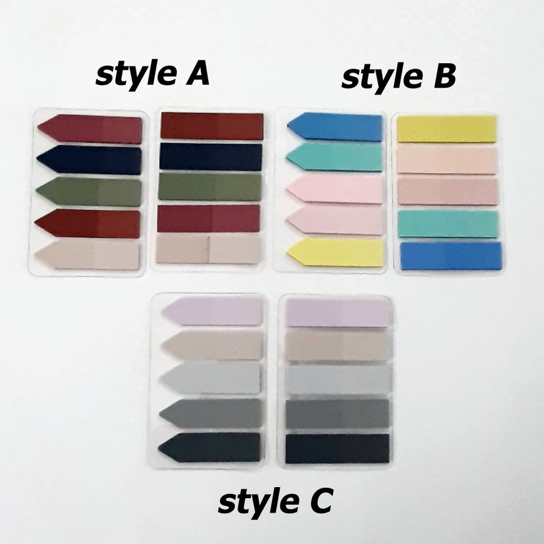 Turquoise Sticky Note The Variety Color Index Sticky Note Tab - Etsy