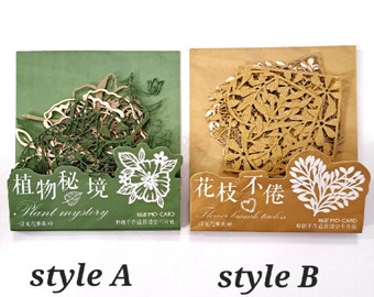 10  Scrapbooking floral and leaves  Die Cuts