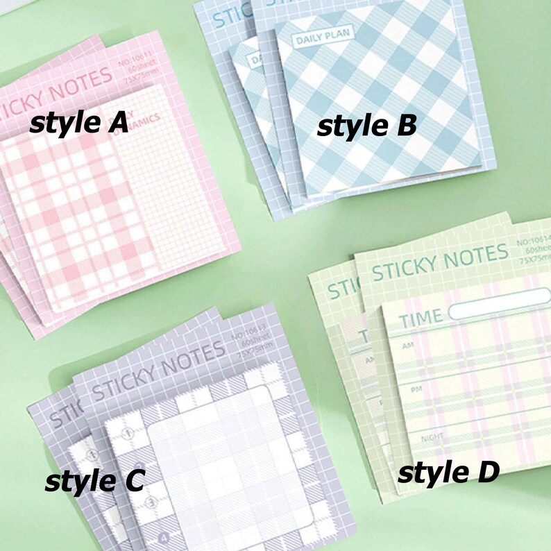 The Cute Pattern Planner Sticky Note - Etsy