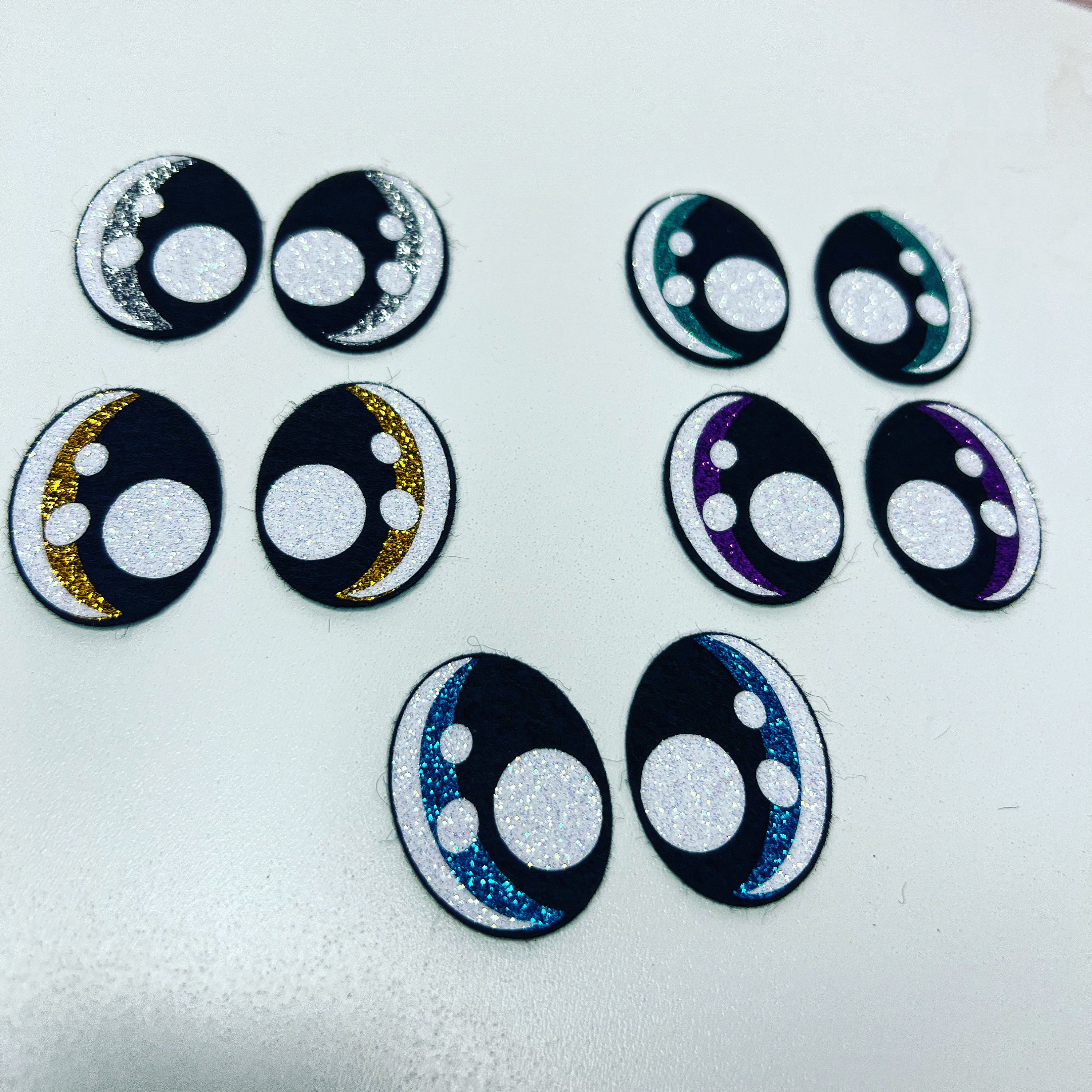 30mm X 20mm Plastic Oval Safety Eyes 1 Pair Puppet Eyes Plastic Eyes Oval  Comic Eyes Fun Eyes Black and White Eyes 