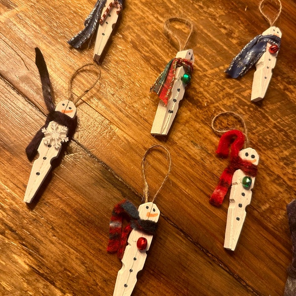 Clothespin ornaments