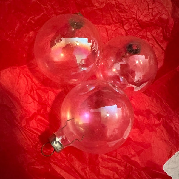 Vintage ornaments set of 3