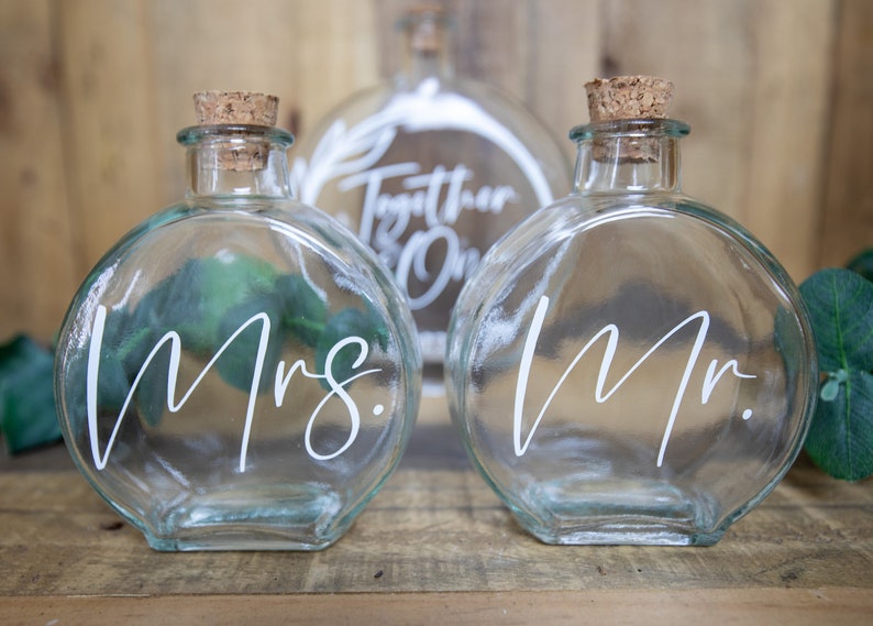 Kit Decanter Per Cerimonia Della Sabbia (Unità Di Sabbia) - Regalo Di Nozze Simbolico