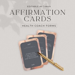 Affirmationskarten für Gesundheitscoaches, Motivationskarten, Ermutigungskarten, Coaching-Ressourcen, Coaching-Inhalte für Affirmationen, DD-HC01