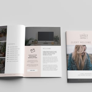 Coach Client Welcome Packet Template Editable Canva Onboarding Guide for Business Life and Spiritual Coaches Digital Download