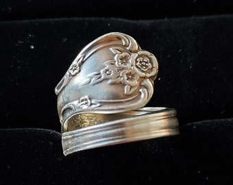 Sterling silver spoon ring