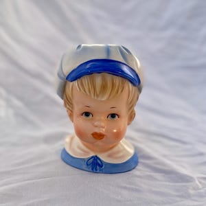 Vintage Ceramic Relpo Head Planter Pot