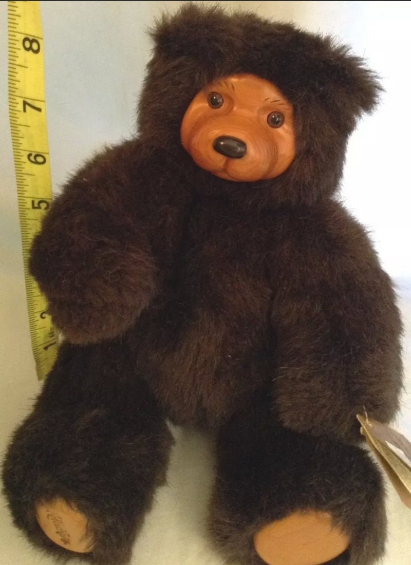 Vintage 1989 Raikes Bears Applause Plushy Dark Brown Cookie Etsy