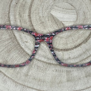 Surmatelas en fleurs de cerisier cousu pour lunettes magnétiques interchangeables