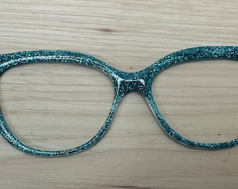 Türkiser Glitzer-Topper