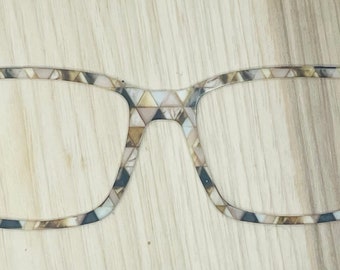 Geometric Eyewear Topper for Interchangeable Magnetic Glasses