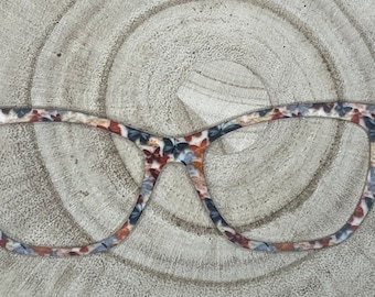 Adorno para gafas con mariposas cosidas para gafas magnéticas intercambiables