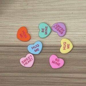 Conversation Heart Eyeglass Charms