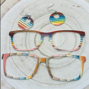Wood print magnetic tops interchangeable magnetic glasses
