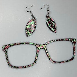 Red and Green Iridescent Flake Toppers