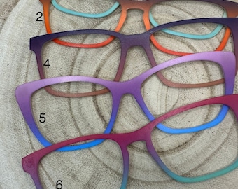 Ombré print magnetic tops internchangable magnetic glasses