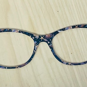 Dark Seashells Eyewear Topper for Interchangeable Magnetic Glasses