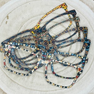 African Textiles Eyewear Toppers for Interchangeable Magnetic Glasses