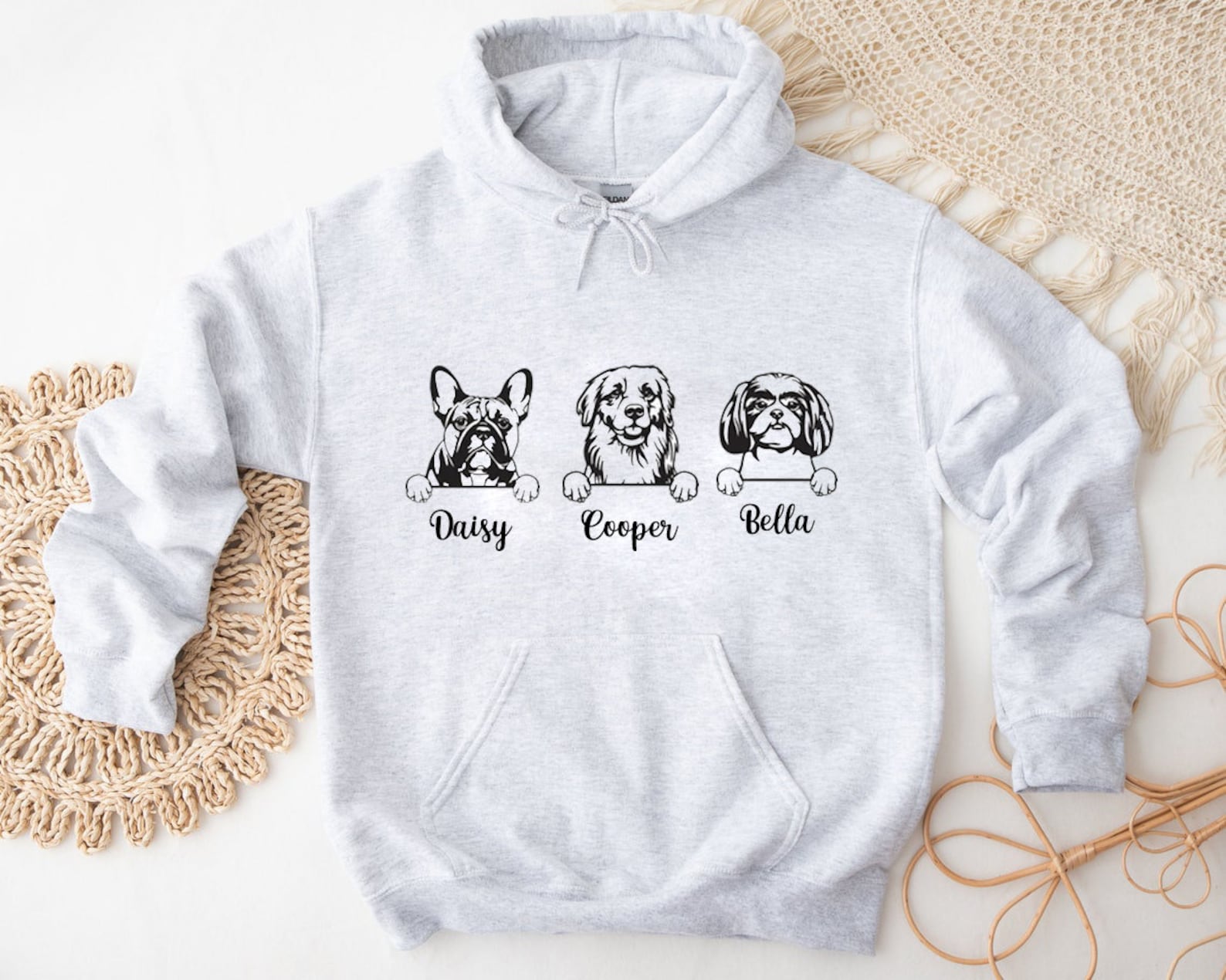 Custom Dog Face Hoodie, Dog Mom Jacket, Dog Lover Hoodie, Dog People