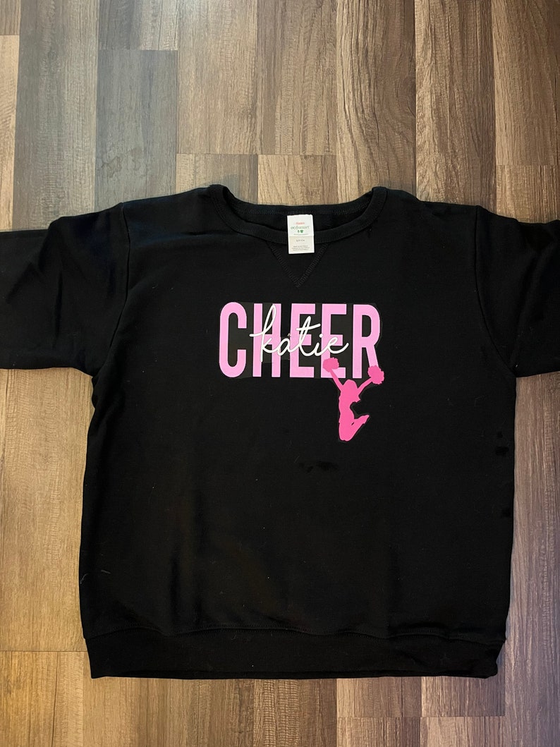 Custom Name Cheerleader Shirt, Varsity Cheer Team Shirt, Customized ...