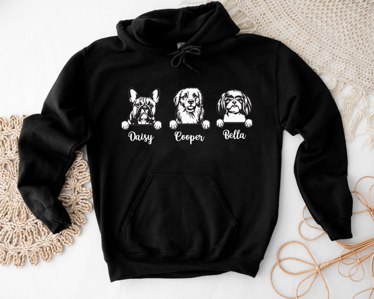 Custom Dog Face Hoodie, Dog Mom Jacket, Dog Lover Hoodie, Dog People