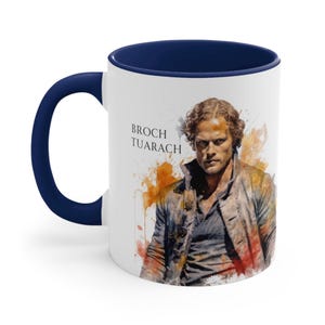 Jamie Fraser Broch Tuarach Mug, JAMMF Watercolor Mug- Unique and Stylish