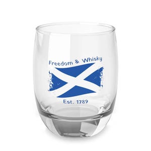 Handcrafted Scottish Whiskey Glass: Elegant 6oz Whisky Sipping Glass