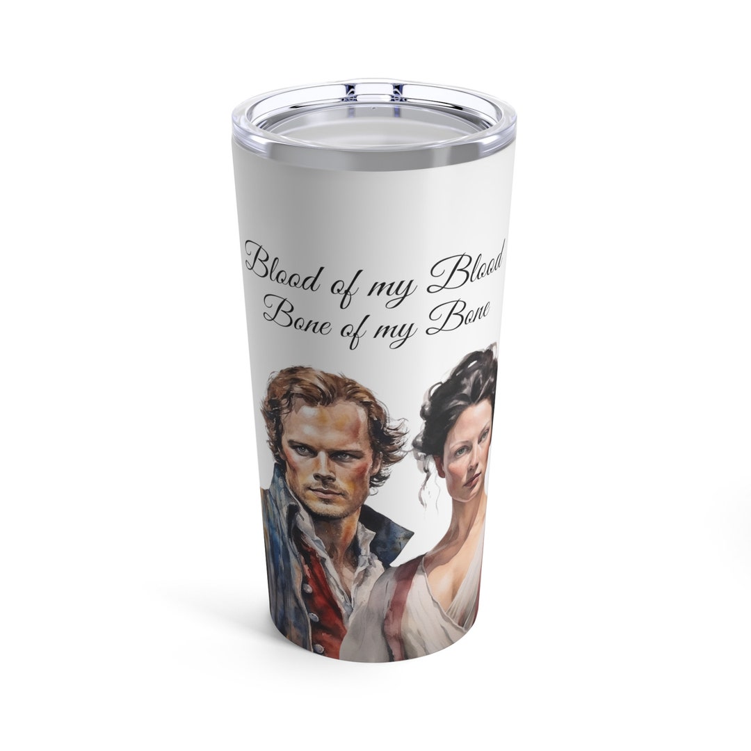Tumbler Jamie and Claire Blood of My Blood 20oz Watercolor Tumbler