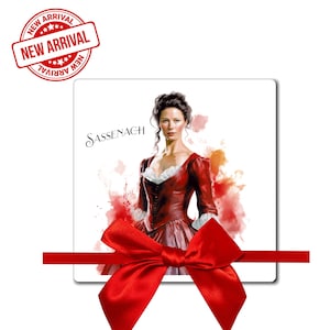SASSENACH Claire Fraser Magnet, Unique Outlander-Inspired Design, Handmade watercolor Sassenach Design