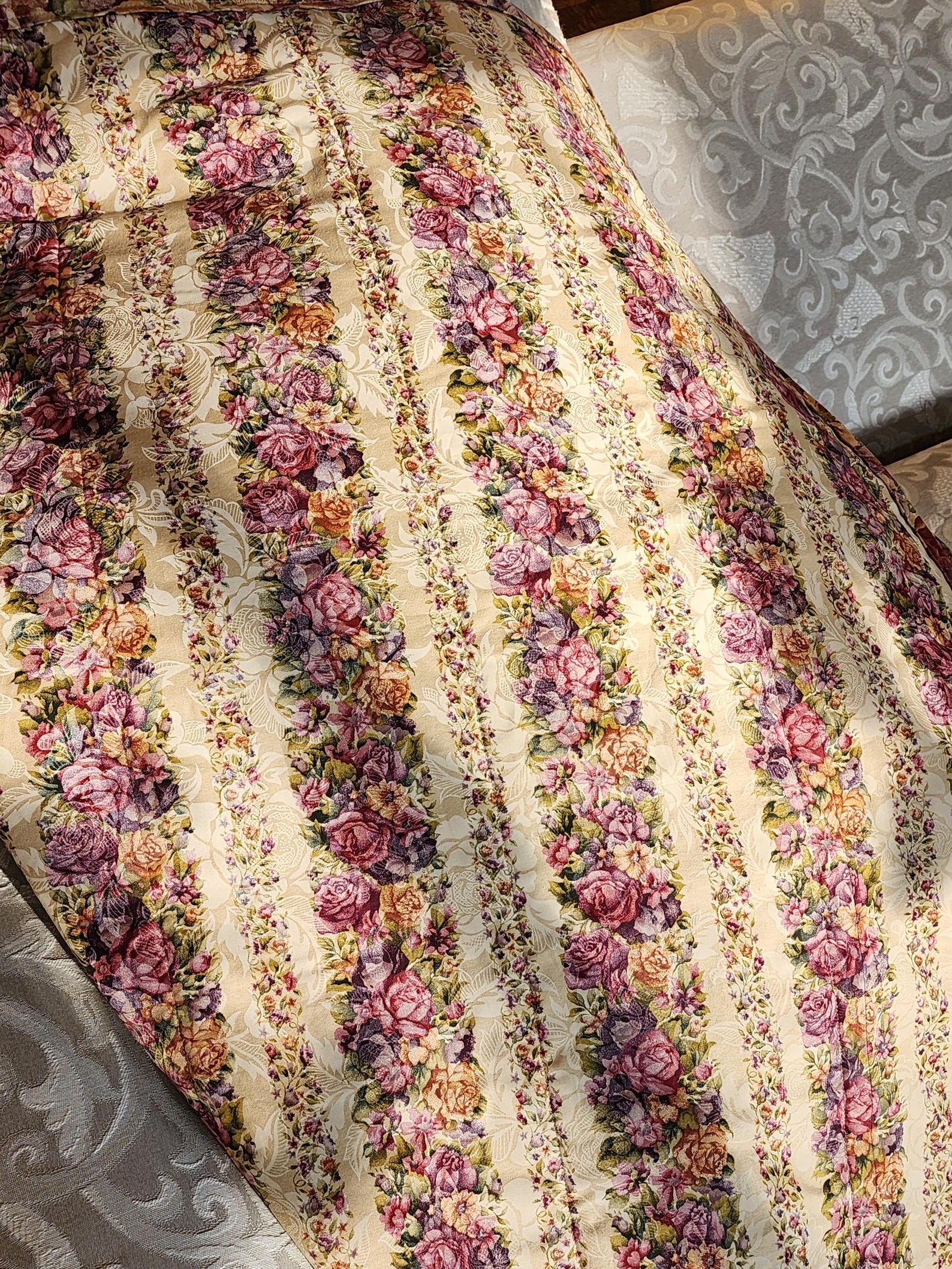FROSTED ROSES Embroidered Throw - Etsy