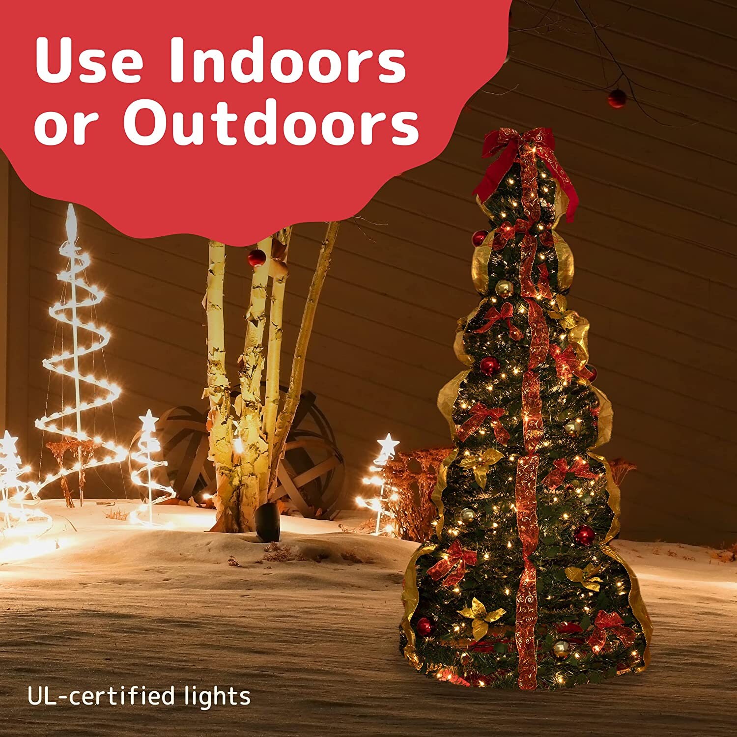 Premium 6 Ft Predecorated Christmas Tree Pop up Christmas Tree Pre