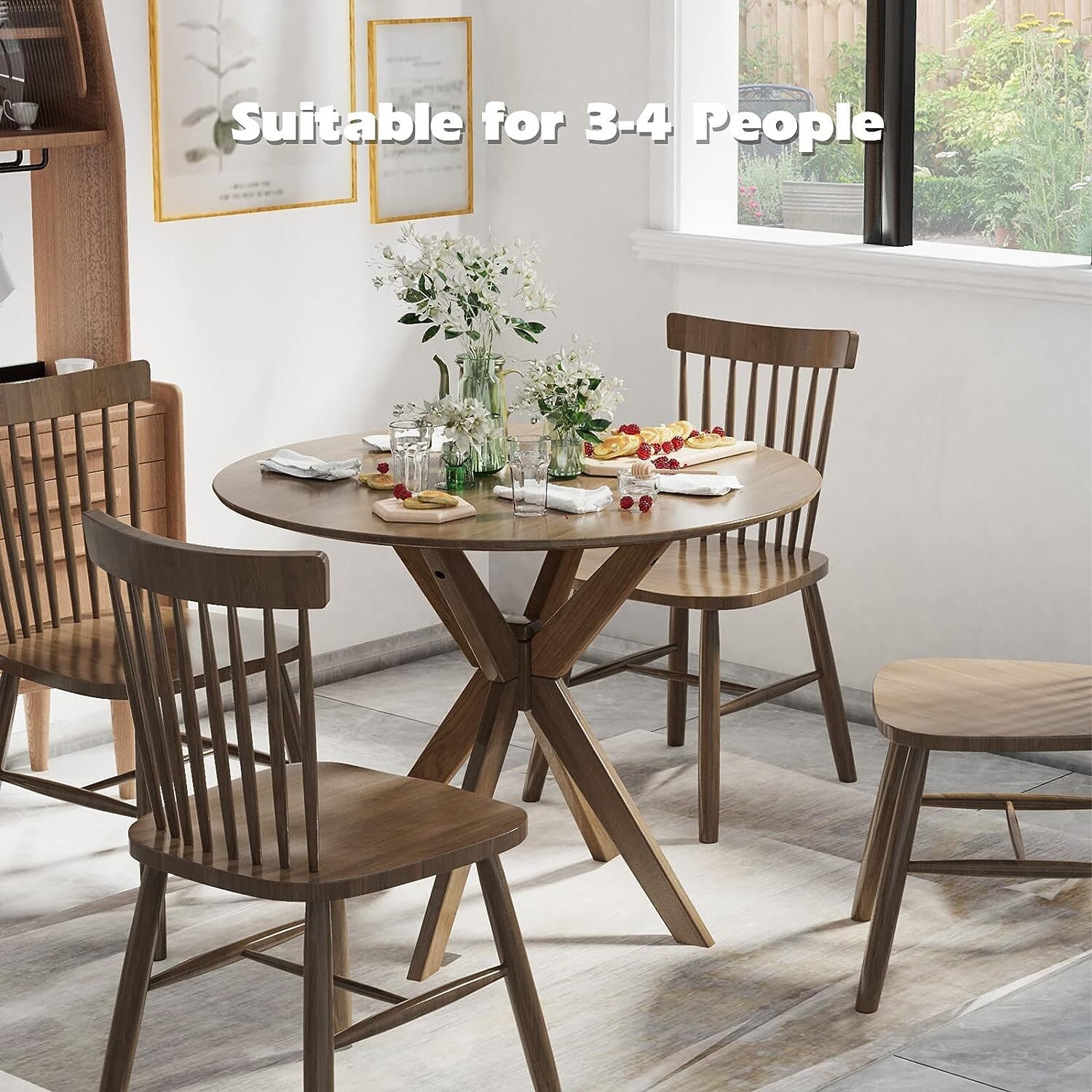 36 inch round farmhouse on sale table